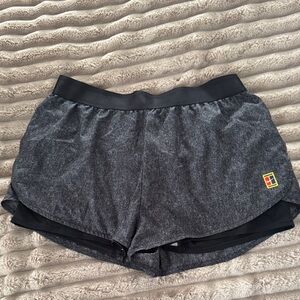 Nike Women's Charcoal Gray Athletic Shorts